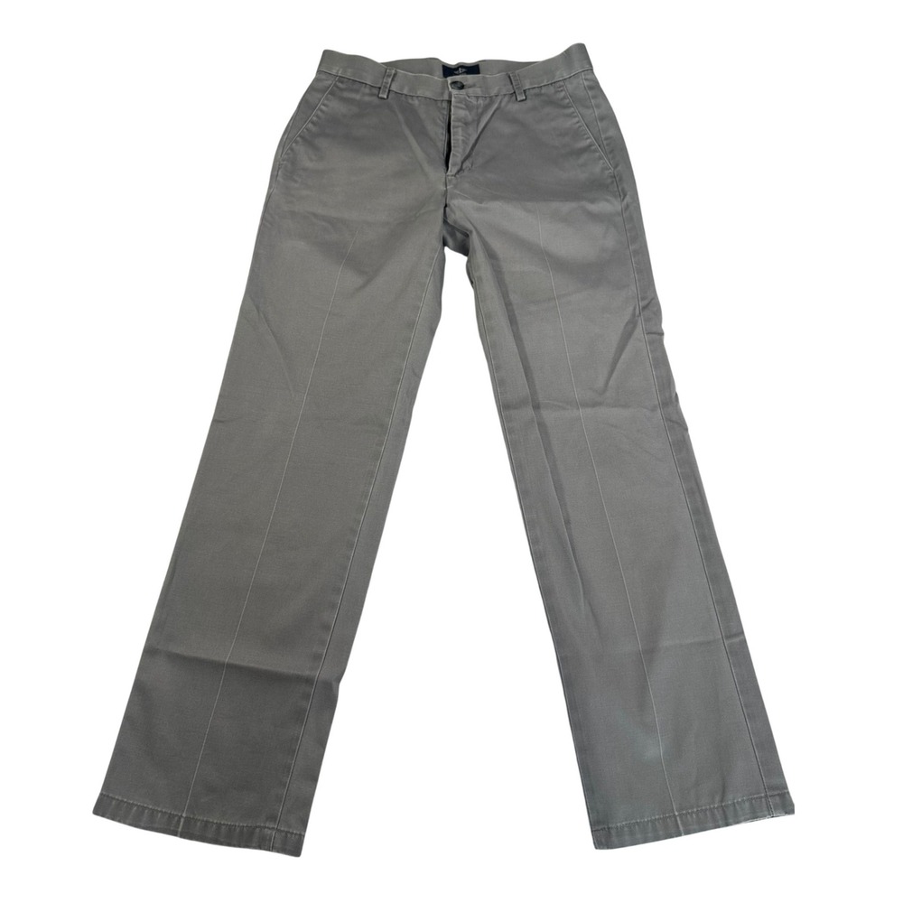 Dockers Mens Slim Fit Chino Pants 30x29 Gray Casual Classic Workwear Everyday